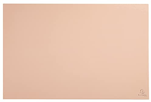 Exacompta 60161D Schreibunterlage Aquarel aus extra starkem Karton, perfekt für Büro und Homeoffice,Pastellfarbe Koralle 58,5x38,5x0,5 cm Schreibtischunterlage kompatibel mit optische- und Lasermaus