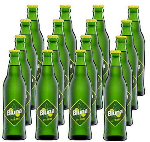 Bluna Zitrone Limonade 16 Flaschen je 0,33l incl Mehrweg Pfand