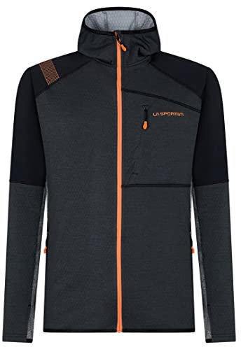 La Sportiva Herren Mehrfarbig (Existence Hoody M Black/Carbon) Kapuzenpullover, Schwarz/Kohle, S