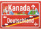 DankeDir! Kanada Deutschland Ortsschild - Schild 30 x 20 cm - Geschenk Idee Gutschein Reise Urlaub Reisegutschein Männer & Frauen Geldgeschenk Abschiedskarte Geschenkidee Deko Karte