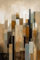 adrium Acryl-Bild 40 x 60 cm: abstrakte Hintergrundmalerei mit Pinselstrichen in Gelb, Braun und Schwarz (203945306)