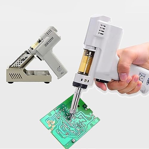 Electric Vacuum Desoldering Pump, Solder Sucker Gun Suction Tin Gun, 1.0mm Nozzle Suction Tin Gun Vacuum Desoldering Pump, Heavy Machinery Tools