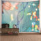 Aotiwe Wandteppich Aesthetic Grün, Wandbehänge Deko Stoff Wiese Berg Himmel Wandtuch aus Polyester Wohnzimmer Wanddeko 350x256cm