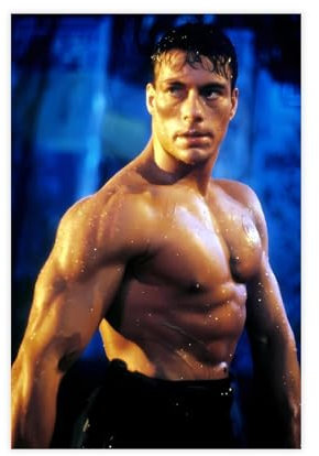 THEGIS Leinwand-Poster, Motiv: Schauspieler Jean-Claude Van Damme, Wandkunst, Dekor, Bild, Gemälde für Wohnzimmer, Schlafzimmer, Dekoration, ungerahmt, 50 x 75 cm