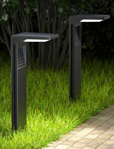 OUSFOT Wegeleuchten Außen solar [2 Stück] IP65 Solarleuchten Solarstrahler für außen Garten Wasserdicht 30 LEDs Solar Strahler Außen mit 2 Beleuchtungsmodi Gartenbeleuchtung für Garten/Terrasse/Wege