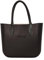 O bag - Shopper Tasche Thermoplastische Verbindung, schwarz (31 X 39 X 14 cm)