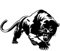 Wudaizhi Autoaufkleber, Schwarzer Leopard, Panther, Fensteraufkleber, Kopf, Motorhaube, Spiegel, Autoaufkleber, Modifizierter Körper, Selbstklebende Aufkleber