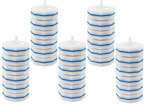 Duontyye Disposable Toilet Flushable Refill Fresh Brush Flushable Refills Toilet Wand Refills 30Pcs