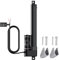 JiGiU Linearantrieb 3000N 200mm Verstellantrieb Linear Actuator Motor Linearmotor ineartechnik IP65 Wasserdicht für Elektrische Türöffner Auto Möbel Industrielle Maschinen (Schwarz)