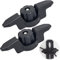 Omoojee Kayak Track Mount Anchor Cleat, Rope Cleat for Kayak Rail Mount Accessories, 2 Pack, Black
