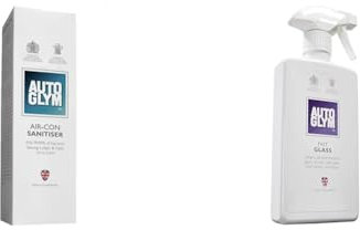 Autoglym AS150 Air-Con Sanitiser, 150ml & Fast Glass, 500ml - Car Window Cleaner for Windscreen, Windshield, Window Cleaning, Mirrors and More