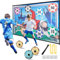 Football Game Set for Kids, Indoor Outdoor Football Goal Game, with 2 Velcro Balls & Foldable Flannel Goals, Birthday Easter Present for 3 4 5 6 7 8 Year Old Boys Girls