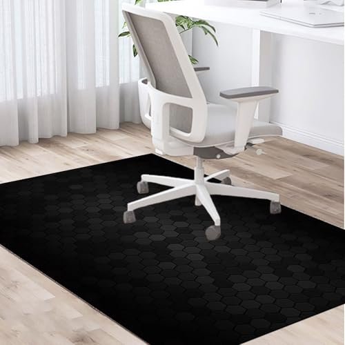 Zteiuqx Alfombrilla para Silla Gaming Grande, Alfombrilla Silla para Suelos Duros, Alfombras para Sillas de Ruedas, Antideslizante Alfombrilla para Silla de Oficina para Laminado, Parqué70 x 100 cm