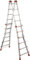 eacommerce - Scala Telescopica Multifunzione in Alluminio Professionale | Leggera e Robusta | Altezza Regolabile | Made in Italy | Certificata EN131-4 (6+6 Gradini)