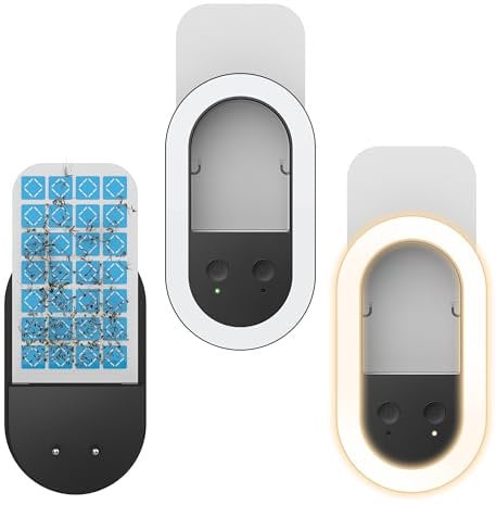 pancellent 2er-Pack Nachtlicht zum Einstecken in die Wand, Fliegenfalle für den Innenbereich (2 Geräte + 10 Klebekarten), Nachtlampe