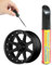 Flaconi Auto Chrom Lackstift,Auto Lackstift,Auto Kratzer Reparatur Stift,Lackstift Auto,Lackstifte für Auto Kratzer,Geeignet für Kratzerreparaturen der Meisten Autos,Motorräder (Schwarz)