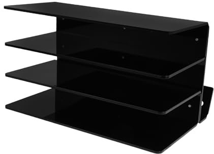 ibasenice Acrylic Keyboard Stand Desk Raised Shelf for Ergonomic Mouse Display Riser