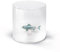 WD Lifestyle - Bicchiere in Vetro Borosilicato 250ml con Soggetto in Vetro Colorato Interno (Tonno)