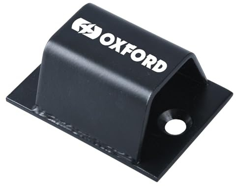 Oxford Bruteforce Anchor Sold Secure Motorrad- und Fahrrad-Bodenanker, gehärteter Stahl, Sicherheitspunkt für Wand und Boden (schwarz)