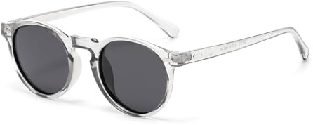 LJCZKA Vintage Runde Polarisierte Sonnenbrille Herren Damen Retro Sonnenbrille Rund Polarisiert Brille UV400 Schutz