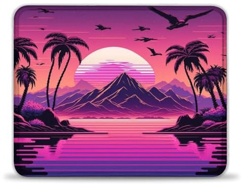 LLONGKT Tappetino per mouse da gaming, con bordi ricamati, per sensori di gioco, basso attrito superficiale, antiscivolo, accessori per Mac e PC, 25 x 30 cm