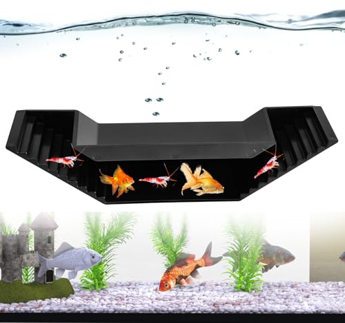 Editbar Aquarium Unterirdischer Tunnel - Fisch Und Garnelenversteck Versteck, Aquarium Dekoration, Garnelenhöhle Versteck, Aquarien Zubehör, für Süßwasser und Meerwasser-Aquarien
