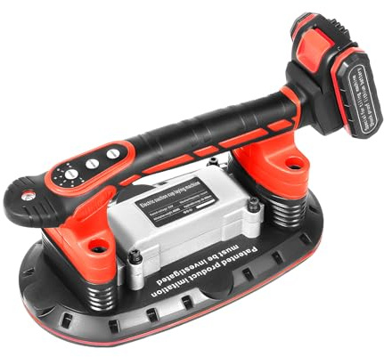 Outil de vibration pour carrelage avec ventouse électrique 21 V 2000 mAh Outils vibrants pour carrelage 6 vitesses réglables pour verre, carrelage, porcelaine
