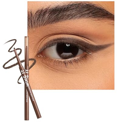 Matt Eyeliner Wasserfest Dunkelbraun, Langanhaltend Wischfeste Kajalstift | Wischfester Eyeliner mit Slanted Angled Tip, Seidig-cremiger Textur, Schnelltrocknend Hochpigmentierter Augen Makeup-Stift