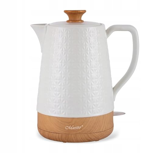 Feel MAESTRO MR-076 Wasserkocher, Keramik, Weiß, 2 l, 1800 W