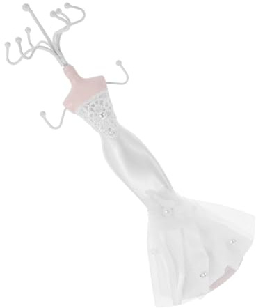 Lurrose Schmuckständer in Mannequin Form für Armbänder und Ohrringe | Kunstharz, Gewebe und Eisen, Elegante Gestaltung, für Ausstellung, Platzsparend