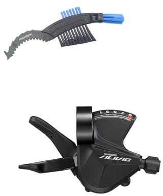 maxxi4you Shimano Schalthebel SL-M3100-R 9-Fach in Schwarz inkl Fahrrad Kettenbürste