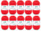 Gründl Wolle Cotton Fun - Wolle zum Häkeln - Strickgarn - Häkelgarn - Pflegeleicht und hautfreundlich - 100 % Baumwolle - 10 Knäuel 50 g / 115 m - Nadelstärke 3 - 4 - Signalrot