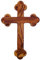 HolyRoses Wandkreuz aus Olivenholz, zum Aufhängen, Orthodoxes Kreuz, 27,9 cm