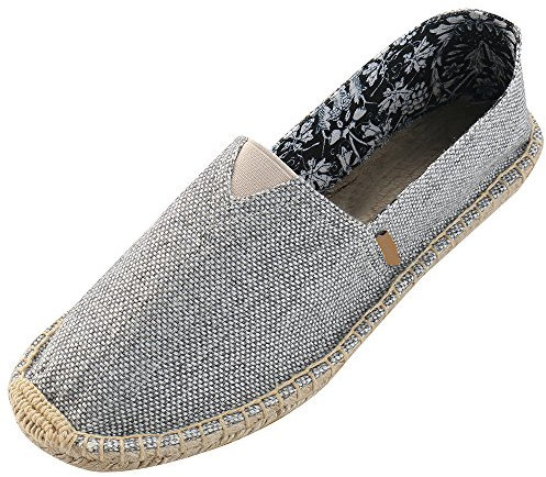 Kentti Basic, Espadrillas Classiche in Tela Uomo Grigio 42 EU