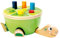 Bino Klopfbank Schildkröte, Spielzeug für Kinder ab 2 Jahre, Kinderspielzeug (Holzspielzeug in Schildkröten-Design, fördert motorische Fähigkeiten & Hand-Augen-Koordination, Hammerspiel), Mehrfarbig