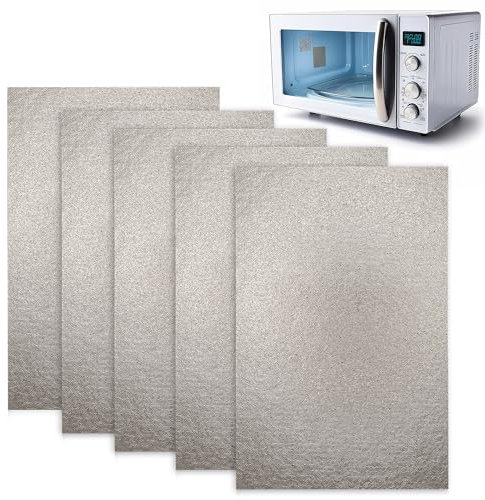 Fallcon Mica Microondas Reparación de Microondas Mica de Placas Hojas de Microondas 14 x 21cm (5 PCS)
