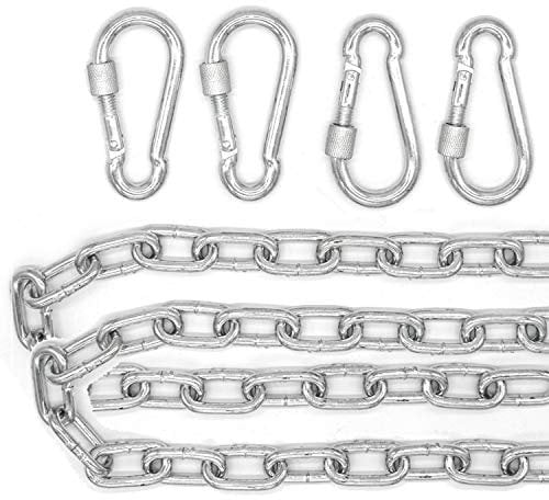 AMANKA 2X 230kg Hängesessel Kette - 100cm Aufhängung - 4 Karabiner - Schaukel Hängematte Boxsack