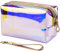 Jinlaili Laser Reise Kulturtasche, Durchsichtiger Kulturbeutel, Make Up Tasche, Schminktasche Kosmetikbeutel, Waschbeutel wasserdichte, Kosmetiktasche Waschtasche für Frauen Mädchen Damen