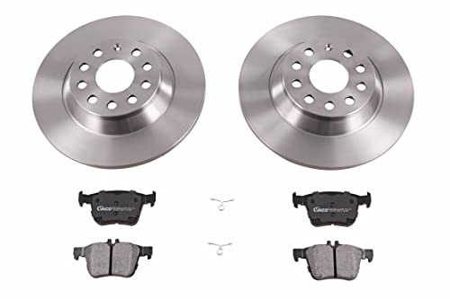 Bremsscheibensatz Beläge Klötze Hinterachse passend für Golf VII Passat 3C