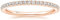Lisandra Scott Eternity Ring 925 Sterlingsilber mit Zirkonia Kristall Damenring in Silber, Rosegold und Gold für Damen mit Stein und Schmal (Rosegold 48)