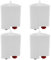 Spares2go Lot de 4 cartouches filtrantes anti-calcaire compatibles avec centrale vapeur Moulinex
