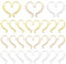 PandaHall Ohrmanschetten-Rohlinge, 36pcs 3 Farben Retro Ear Crawler 2.2 7 Loops Alloy Chandelier Earcuff Wrap Für DIY Non Piercing Women Long Chain Quaste Ohrringe, Hellgold/Gold/Silber