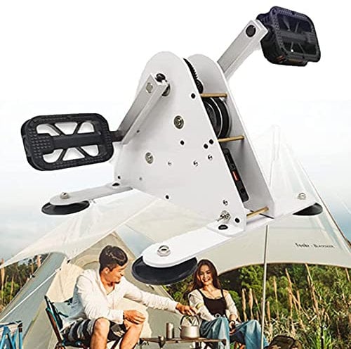CHUNTIANMEI Pedalgenerator,50/100W Fitness-Stromerzeugungs-Rehabilitations-Trainingsgerät, Spinning Bike USB-Schnittstelle/DC1-35V-Ausgangsschnittstelle für Zuhause, Outdoor, Camping,100W