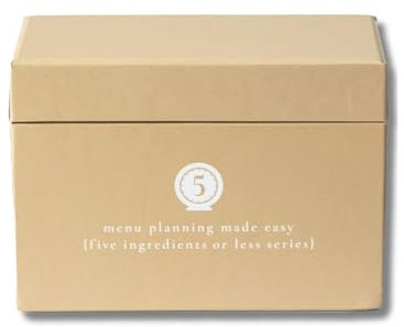 PPP Mahlzeitenplaner mit 72 Rezeptkarten (5 Zutaten oder weniger Menü) – Wochenmenüplaner | stabile Rezeptbox | 12 wiederverwendbare Einkaufslisten | 5 leere Rezeptkarten | Rezeptkartenschutz