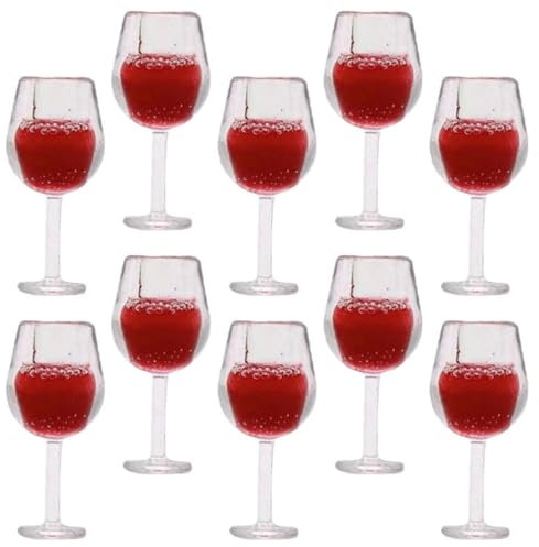 ibasenice Doll House Beverage Bottles - 40 Pcs Dollhouse Wine Glass Toys Resin Doll House Mini Accessories Pocket Accessories Dollhouse Kitchen Accessories