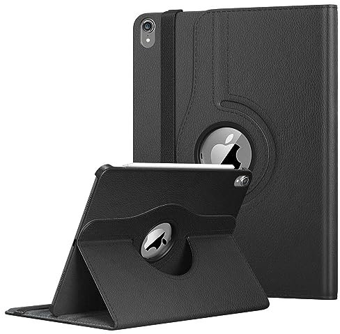Funda de piel con función atril giratoria de 360° para Apple iPad de 10.9 pulgadas de 10.9 pulgadas lanzado en 2022 y los números de modelo son A2757, A2777, A2696 (negro)