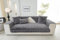 MINGPINHUIUS Sofabezug L Form 1/2/3/4 Sitzer Sofa Überzug für L Form Sofa Couch Sessel Ecksofas,Weicher Kaninchen Plüsch Sofabezug rutschfest Sofa Überwurf (Dunkelgrau,90 x 240 cm)