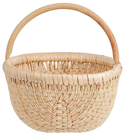 1Stk tragbarer Blumenkorb ablagekörbe kühlkorb einkaufskorb Rustikale Dekoration hochzeitsdeko hohzeitdeko Weide Picknickkorb hängender Korb Aufbewahrungskorb Braut Korb aus Rattan