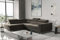 Kaiser Möbel, Ecksofa mit schlaffunktion, mit Bettkasten, Schlafsofa Atom Lux, Designer Sofa, Modern Design Couch, Polsterecke, Freistehend, Stoff Monolith Klasse A, Braun Links