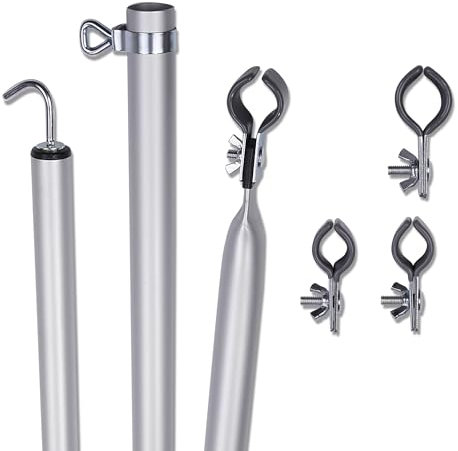 your GEAR Roof Pole Set - 2X teleskopierbare Dachhakenstangen, Aluminium Dachstange 230-325 cm